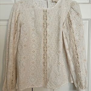 Sezane Scarlett Blouse Ecru - Size 4